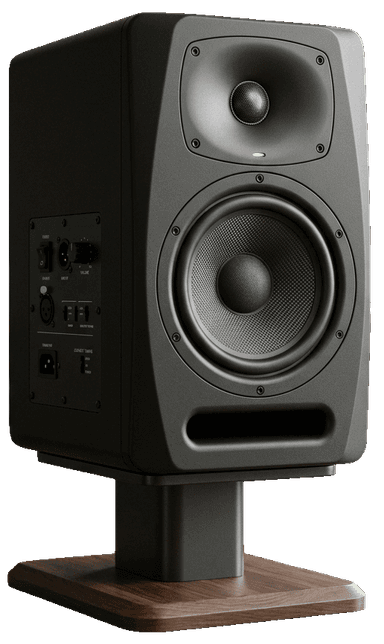 Nahfeld-Lautsprecher auf kleinem Holzstand