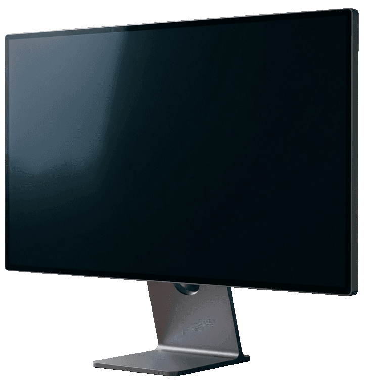 27 Zoll Monitor mit schlankem Metallstandfuss