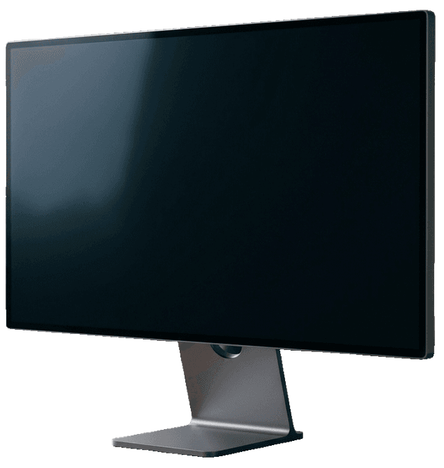 27 Zoll Monitor mit schlankem Metallstandfuss