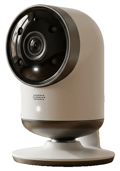 Smarte Innenkamera mit drehbarem Kopf